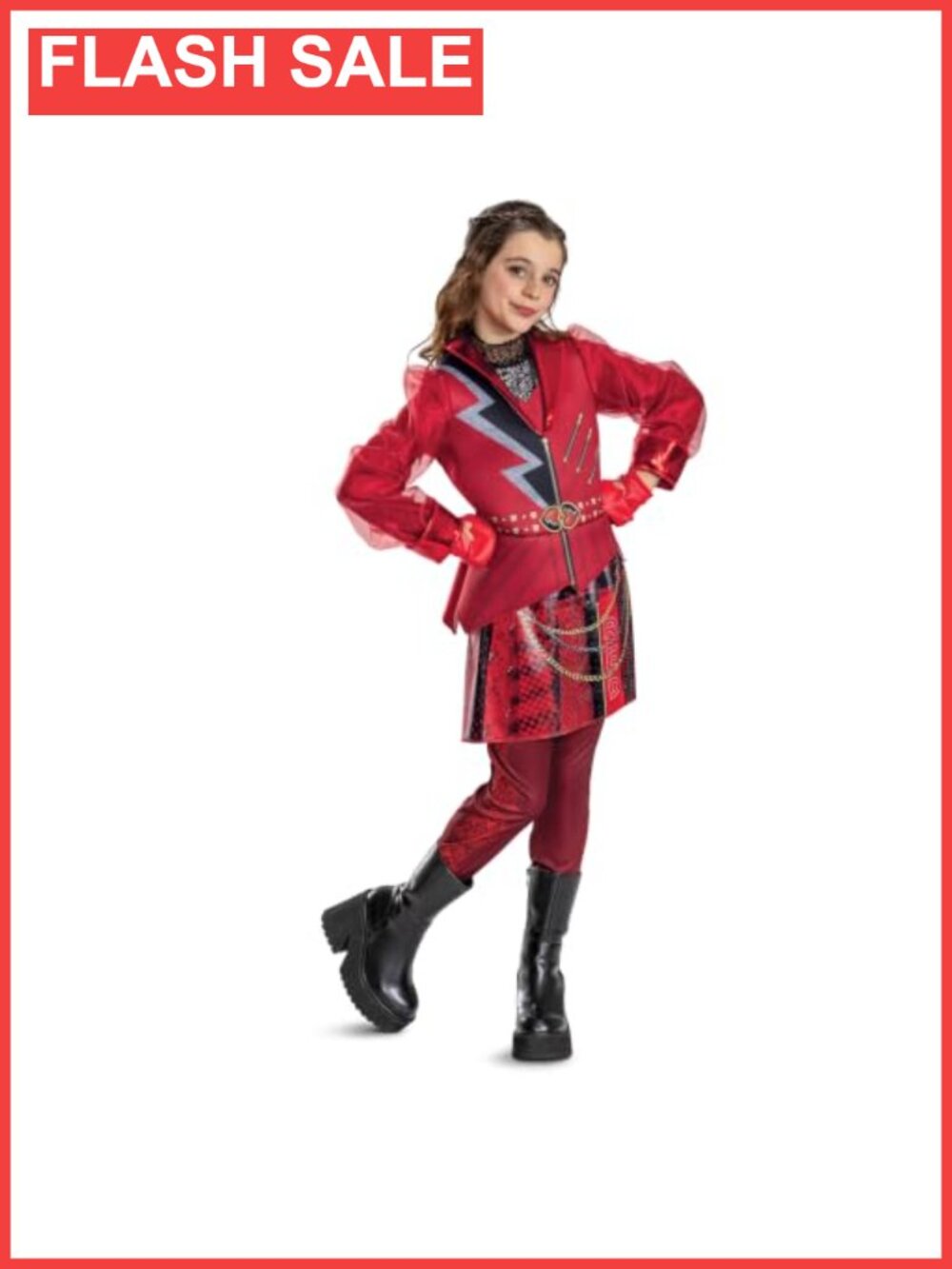 Girls Disney Descendants Deluxe Halloween Costume Kids Jumpsuit Set